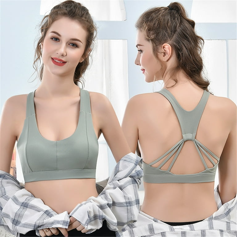 ZKCCNUK Plus Size Sports Bras for Women High Support Large Bust