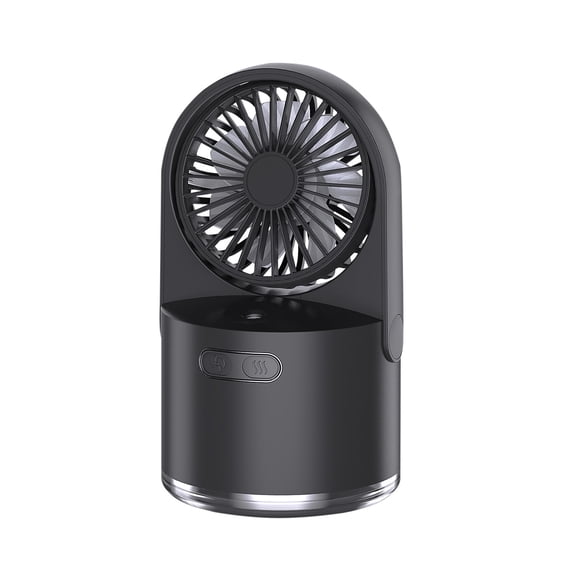YgkuHd Portable Electric Fan Rechargeable Cooler Spray Humidifier With USB For Dorm Office Desktop