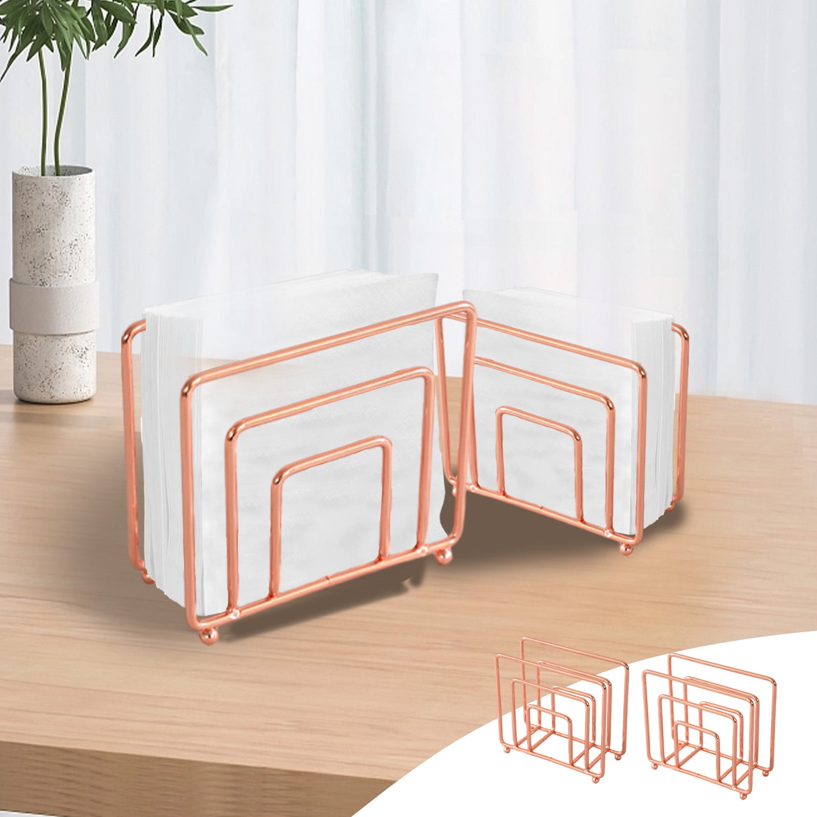 ZKCCNUK Storage Bins Napkin Holder For Table, Modern Metal Napkin