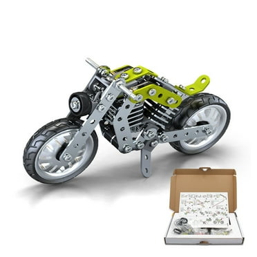 Toys for Ages 5-7 Building Car Metal Model Kits STEM Building Toys Model Car Kits For Boys 8-12 Motorcycle Metal Building Blocks For Kids Boys 8 9 10 11 12-16 Years Old on Clearance