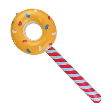 Toys for Ages 5-7 Children's Donut Inflatable Stick Party Lollipop Decoration Props Cartoons Creatives Inflatable Stick on Clearance