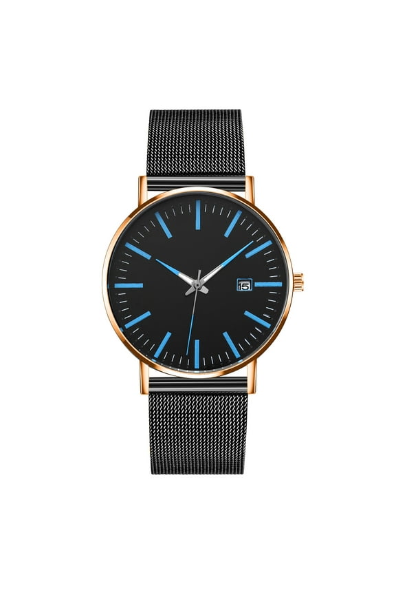 ZKCCNUK Watch Gifts for Men Dad Boyfriend Sleek Fashion With Mesh Band Dial Men's Quartz Watch Gift Watch Up to 50% off Clearance