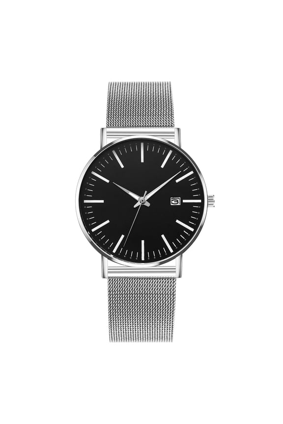 ZKCCNUK Watch Gifts for Men Dad Boyfriend Sleek Fashion With Mesh Band Dial Men's Quartz Watch Gift Watch Up to 50% off Clearance