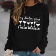 thumbnail image 1 of ZKCCNUK Women Casual Full Sleeve Round Neck Tops Loose Shirts Blouse Pullover Print Sweatshirt, 1 of 5