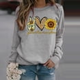thumbnail image 1 of ZKCCNUK Women's 2022 Autumn Winter Casual Crewneck Sweatshirt Long Sleeve Loose Pullover Tops on Clearance, 1 of 4