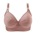 thumbnail image 1 of ZKCCNUK Women's Bras Printing Gathered Together Large Size Daily Bra Underwear No Rims Everyday Bras Size XS-4XL, 1 of 6