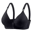 thumbnail image 1 of ZKCCNUK Women's Bras Sexy Comfortable Breathable Bra Without Steel Ring Non-Magnetic Bra Pattern Sweat Absorption Adjustable Shoulder Everyday Bras Size 75B-90B, 1 of 7