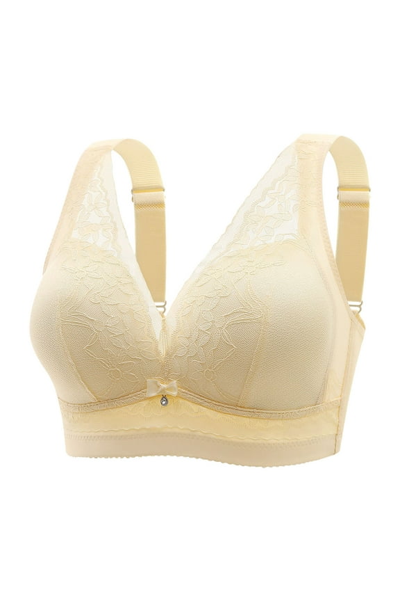 Women's Bras Sexy Non Magnetic And Non Steel Ring Gathered Bra with Thin Cup And Adjustable Sexy Lace Bra Underwear Everyday Bras Size M-3XL