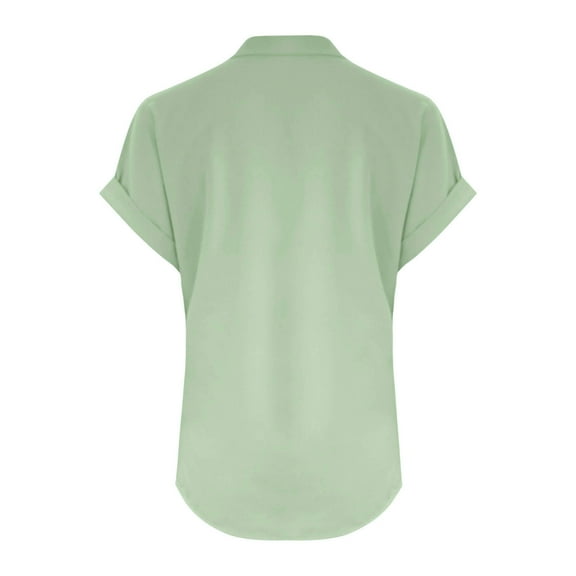 ZKCCNUK Women's Tops Tops Fashion Solid Shirt Female V-Neck Loose T-shirt Blouse