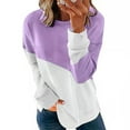 thumbnail image 1 of ZKCCNUK Womens Casual Lg Sleeve Sweatshirt Comfortable Breathable Round-Neck Sweatshirt Cute Pullover Relaxed Fit Tops Shirt Blouses, 1 of 8