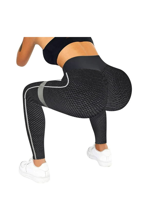 Womens Pants Scrunch Butt Lifting Workout Leggings Textured High Waist Cellulite Compression Yoga Pants Tights S-3XL