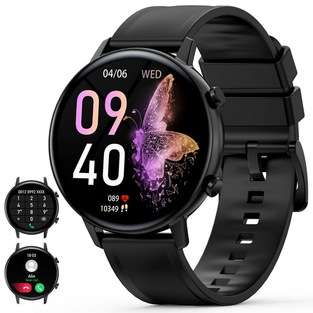 ZKCREATION Smart Watch Answer and Make Calls 1.32" Full Touch Screen