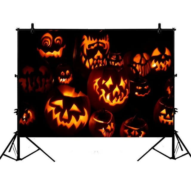 ZKGK 7x5ft Happy Halloween Polyester Photography Backdrop For Studio Prop Photo Background
