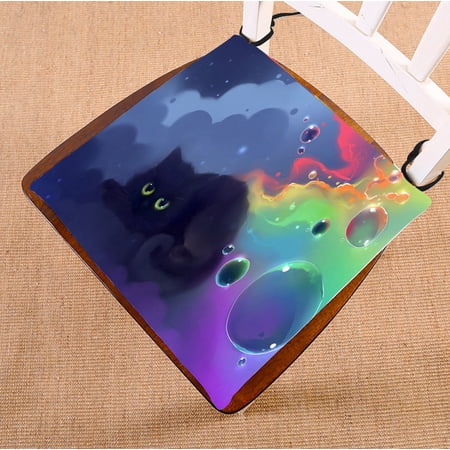 ZKGK Animals Kitten Cat Seat Pad Seat Cushion Chair Cushion Floor Cushion Two Sides 20x20 Inches