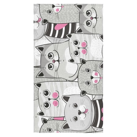 ZKGK Bath Towel Cat Towel Beach Towel Bathroom Shower Towel Bath Wrap 30"X56" For Home,Outdoor and Travel Use
