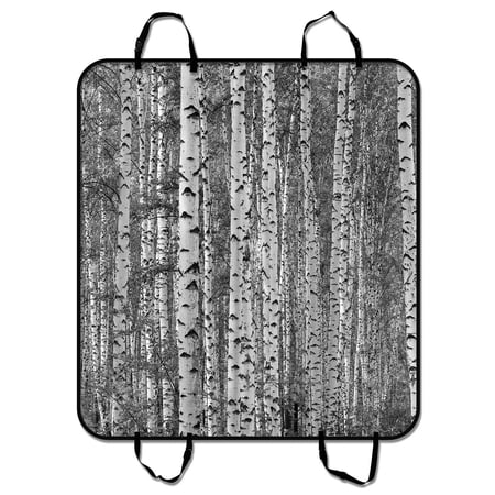ZKGK Birch Tree Dog Car Seat Cover Dog Car Seat Cushion Waterproof Hammock Seat Protector Cargo Mat for Cars SUVs and Trucks 54x60 inches