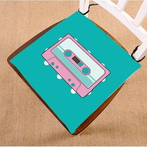 ZKGK Cassette Tap Seat Pad Seat Cushion Chair Cushion Floor Cushion Two Sides 16x16 Inches