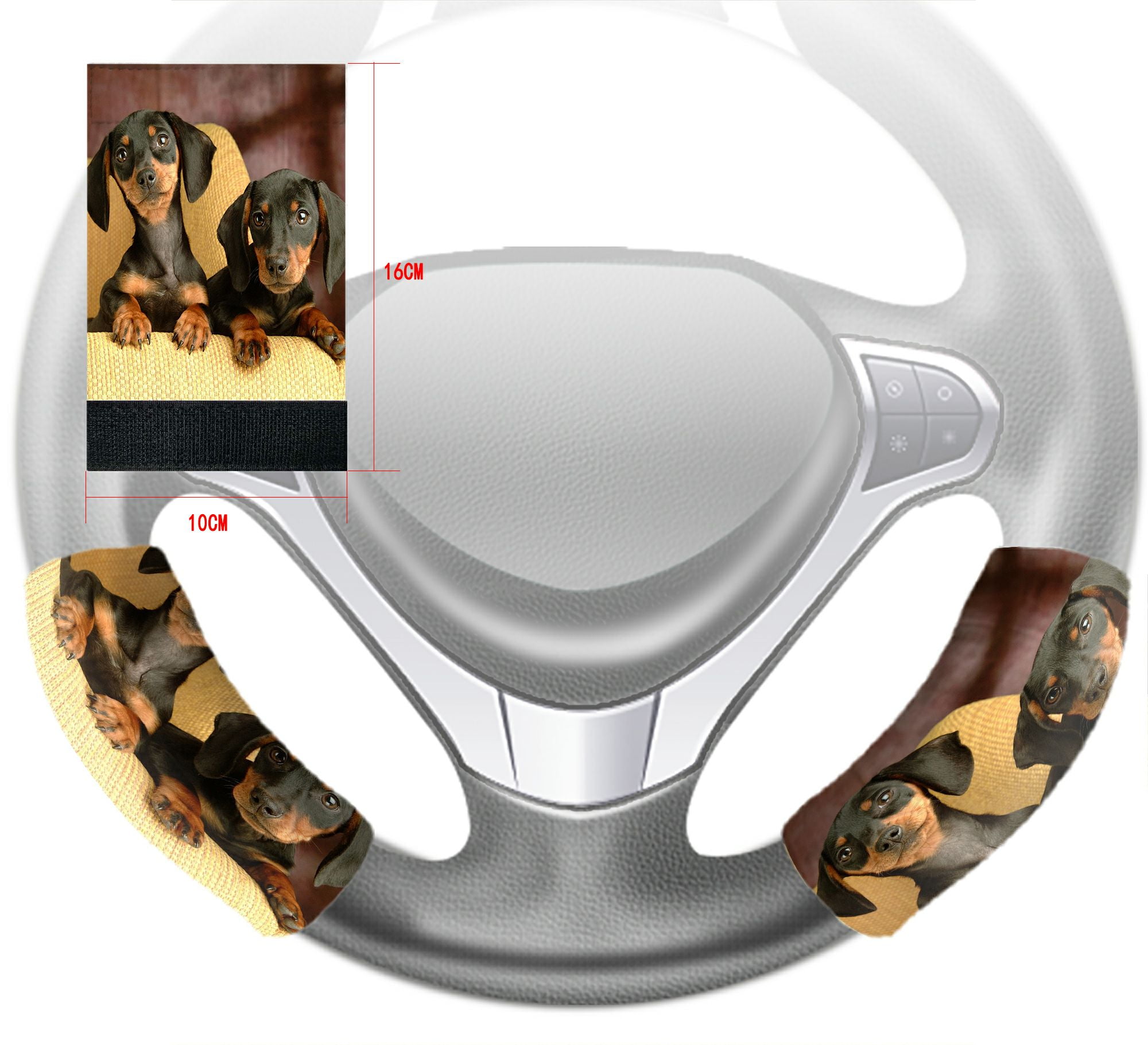 Dachshund steering wheel cover hotsell