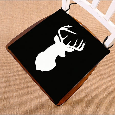 ZKGK Deer Silhouette Seat Pad Seat Cushion Chair Cushion Floor Cushion Two Sides 16x16 Inches