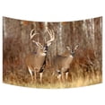 thumbnail image 1 of ZKGK Deer Tapestry Wall Hanging Wall Decor Art for Living Room Bedroom Dorm Cotton Linen Decoration 90x60 Inches, 1 of 2
