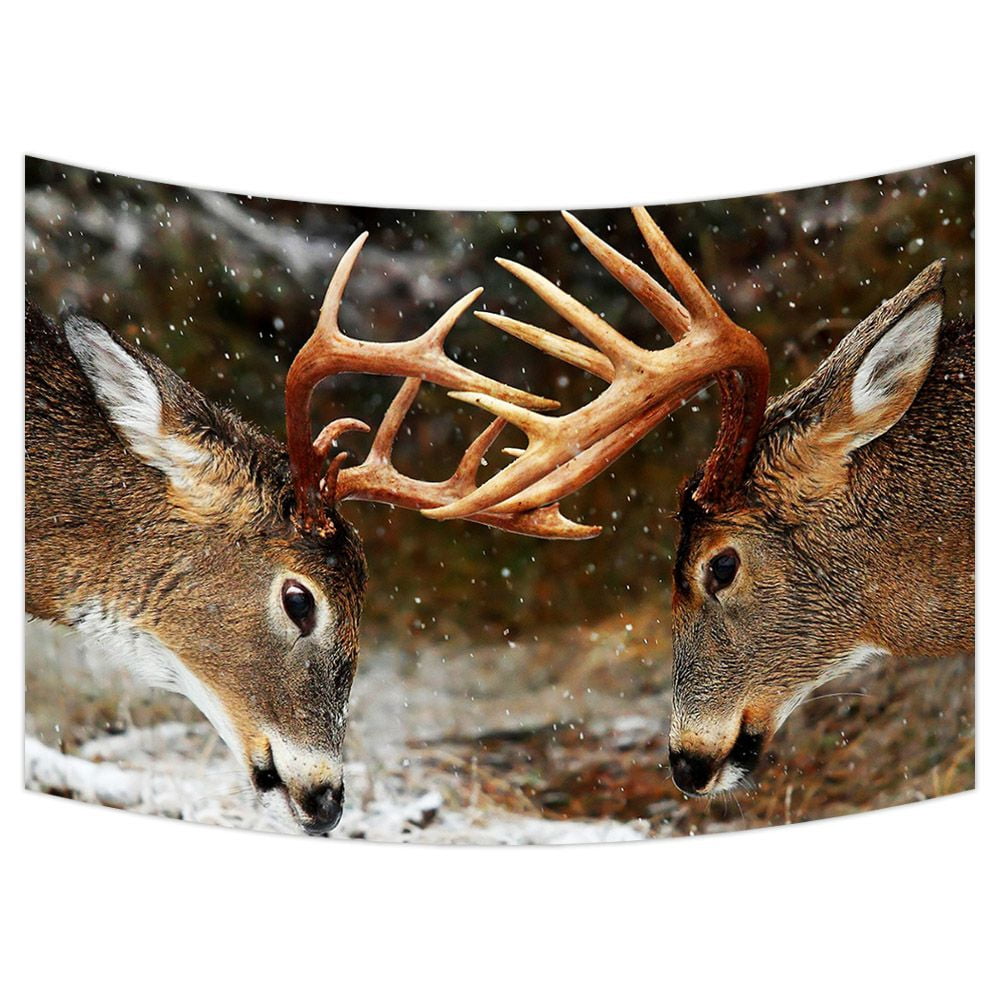 ZKGK Deer Tapestry Wall Hanging Wall Decor Art for Living Room Bedroom ...