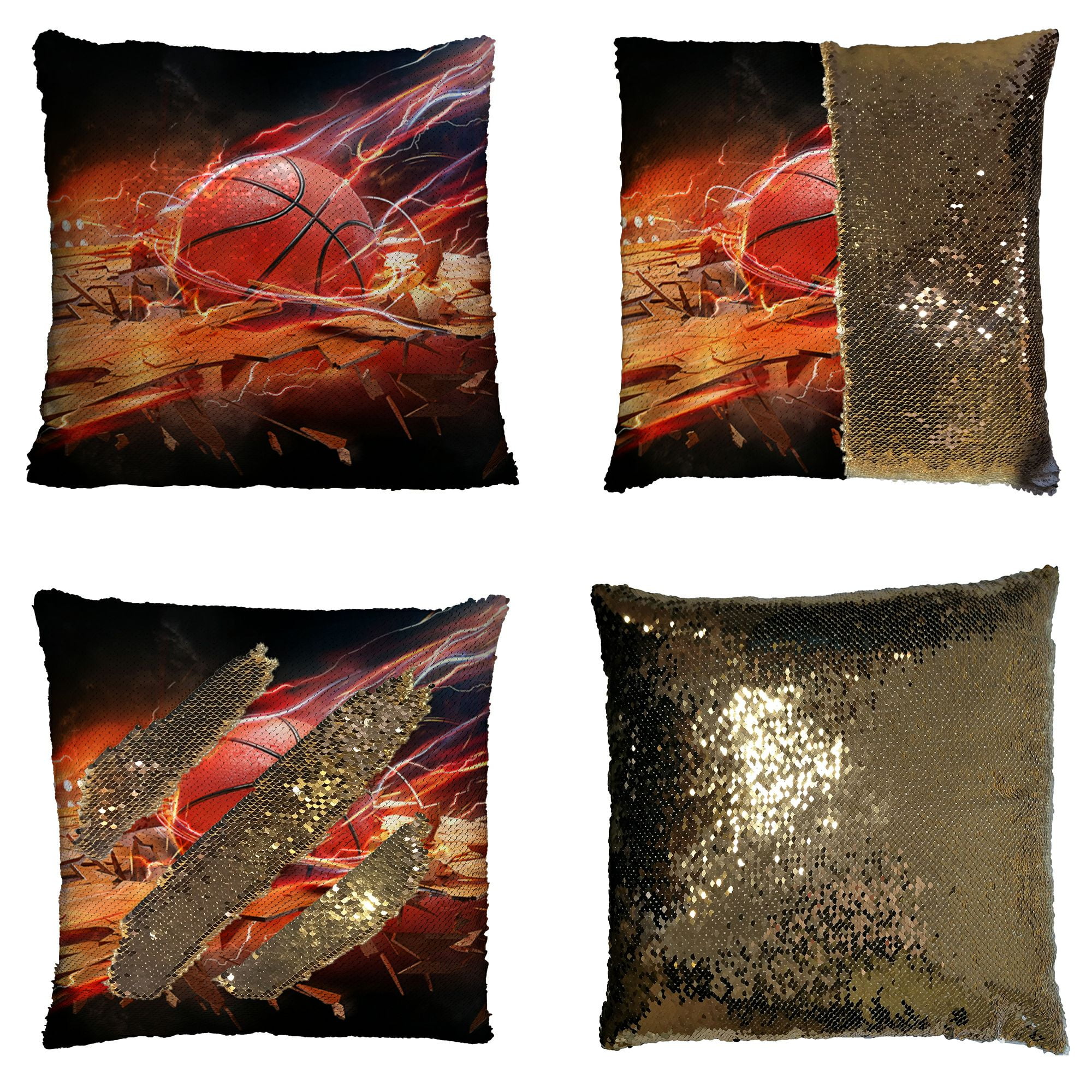 Basketball tenergy sequin pillow