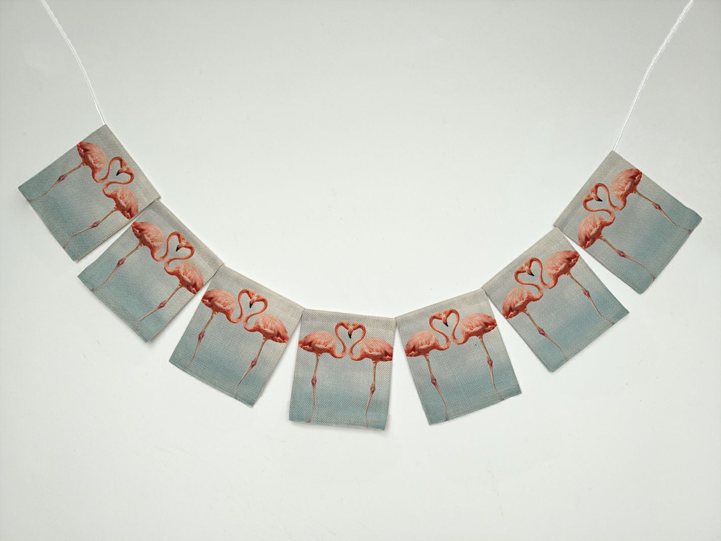 ZKGK Flamingo Banner Bunting Garland Flag Sign for Home Family Party Decoration
