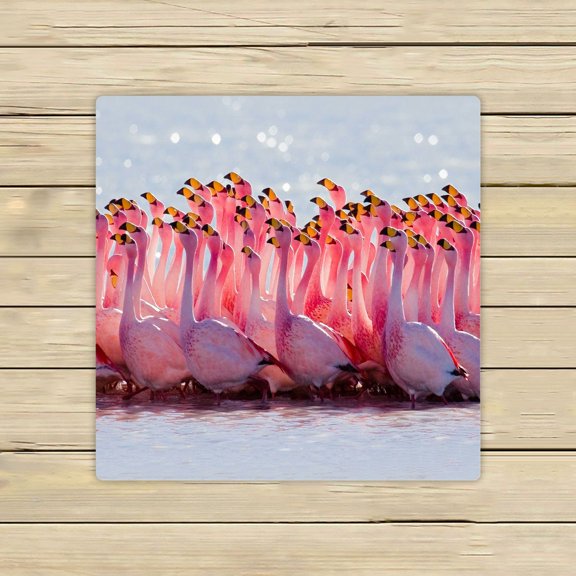 ZKGK Flamingo Hand Towel Bath Towels Beach Towel For Home Outdoor Travel Use Size 13x13 Inches