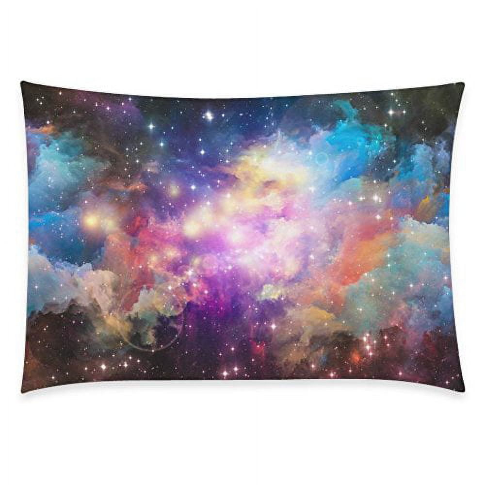 ZKGK Galaxy Space Nebula Home Decor, Starry Sky Pillowcase 20 x 30