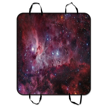 ZKGK Galaxy Space Universe Dog Car Seat Cover Dog Car Seat Cushion Waterproof Hammock Seat Protector Cargo Mat for Cars SUVs and Trucks 54x60 inches