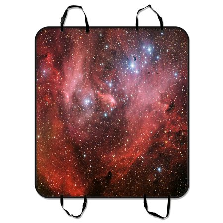 ZKGK Galaxy Space Universe Dog Car Seat Cover Dog Car Seat Cushion Waterproof Hammock Seat Protector Cargo Mat for Cars SUVs and Trucks 54x60 inches