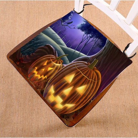 ZKGK Happy Halloween Seat Pad Seat Cushion Chair Cushion Floor Cushion Two Sides 18x18 Inches
