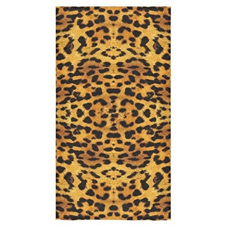 ZKGK Leopard Print Bath Towel Beach Bathroom Body Shower Towel 30"x56"(One side) Home Outdoor Travel Use