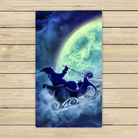 ZKGK Merry Christmas Hand Towel Bath Towels Beach Towel For Home Outdoor Travel Use Size 16x28 Inches