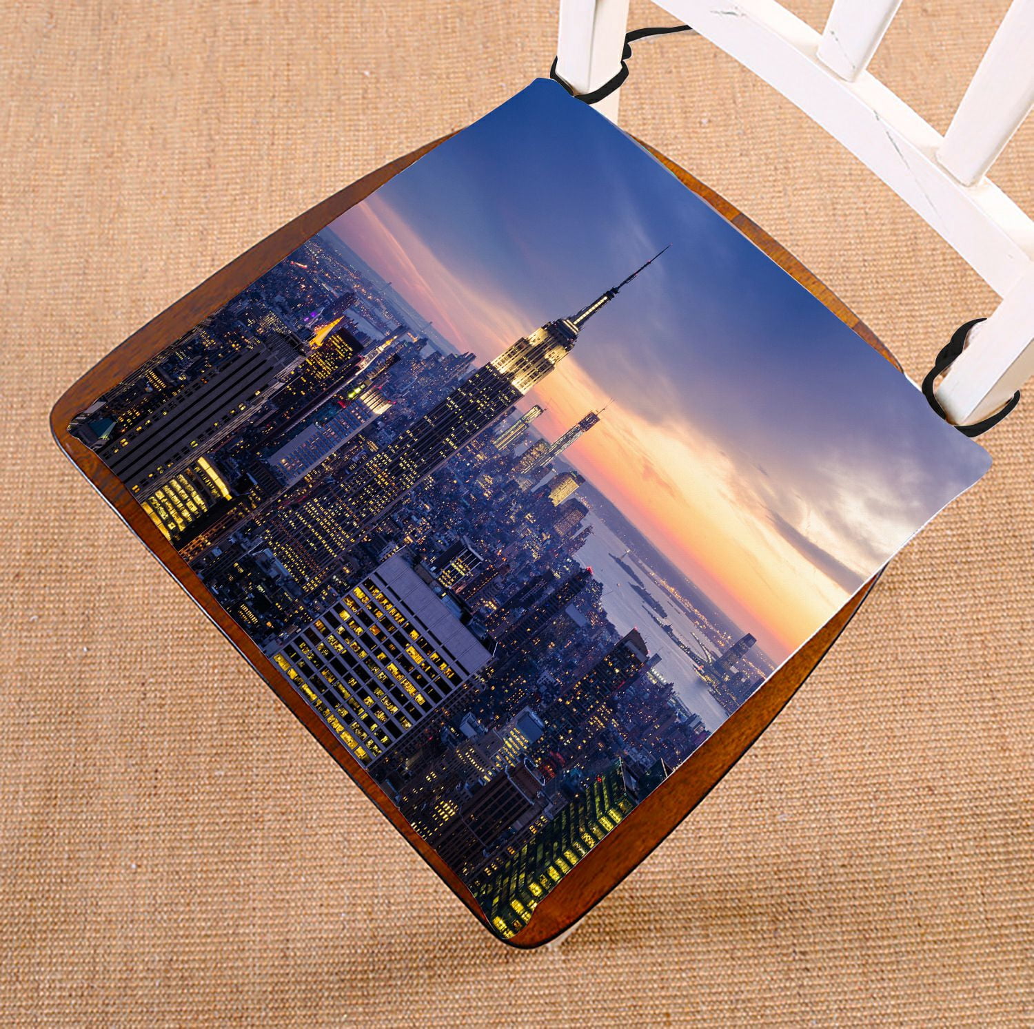 ZKGK New York City Skyline Seat Pad Seat Cushion Chair Cushion Floor ...
