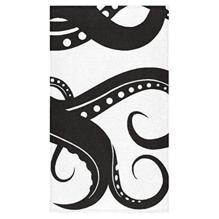 ZKGK Octopus Hand Towel Bath Bathroom Shower Towels 16"x28"(One side) Home Outdoor Travel Use