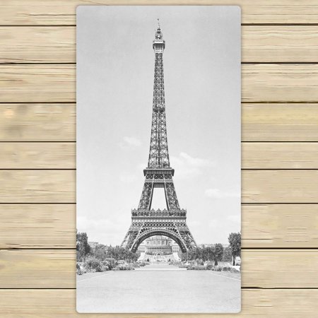 ZKGK Paris Eiffel Tower Hand Towel Bath Towels Beach Towel For Home Outdoor Travel Use Size 30x56 Inches