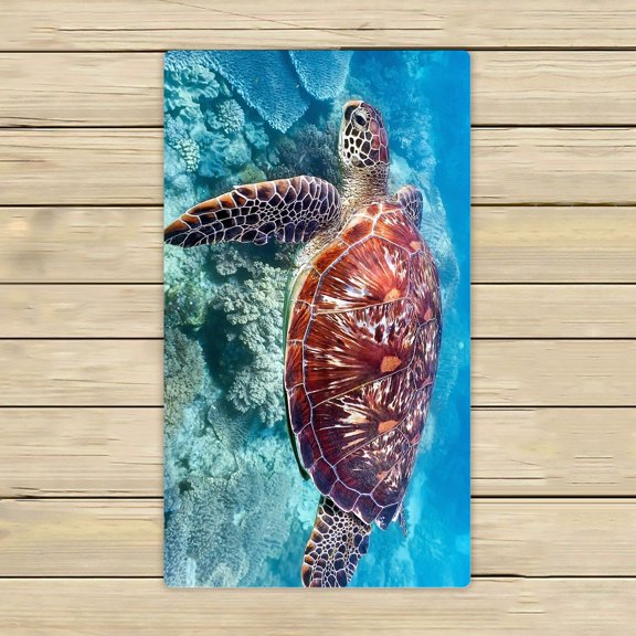 ZKGK Sea Turtle Painting Hand Towel Bath Towels Beach Towel For Home Outdoor Travel Use Size 16x28 Inches