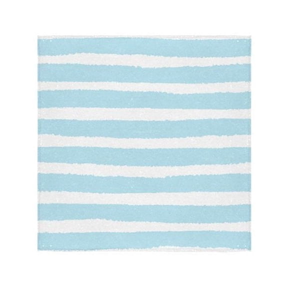 ZKGK Striped Washcloth Bath Towel Sea Blue Towel 13"X13" For Home,Outdoor and Travel Use
