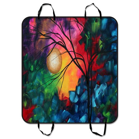 ZKGK Tree Art Dog Car Seat Cover Dog Car Seat Cushion Waterproof Hammock Seat Protector Cargo Mat for Cars SUVs and Trucks 54x60 inches