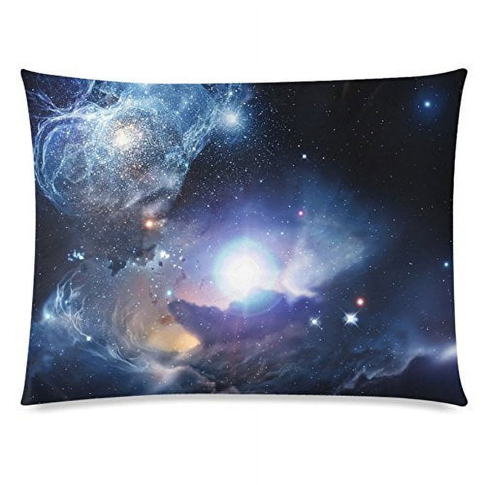 ZKGK Universe Nebula Galaxy Outer Space Pillowcase 20 x 30 Inches Two