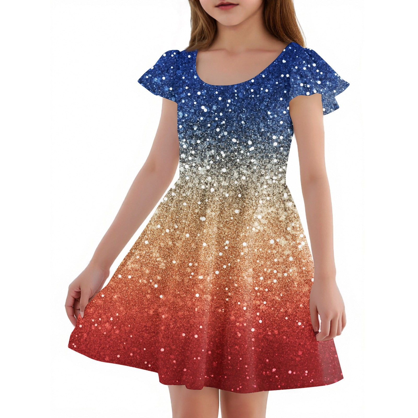 Galaxy Print American Girl Galaxy Dress ZKIRBJV Tween Girl Clothes