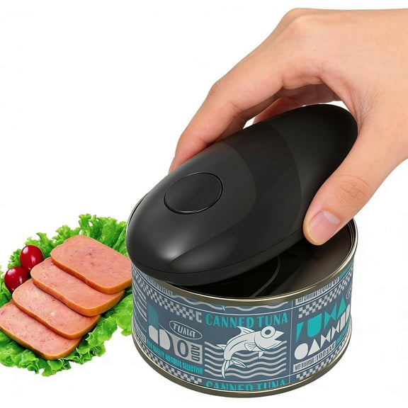 ZKSCOOL Automatic Electric Can Opener: Battery Operated One Touch Hands Free Smooth Edge - Easy Open Cans, Cat & Dog Food for Seniors & Arthritis Sufferers