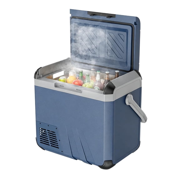 ZKSCool 12 Volt Car Refrigerator, 20QT Portable Freezer Fridge, -4℉~68℉ Electric Cooler Compressor Mini Car Fridge for RV Truck SUV Camping Outdoor Travel, 12/24V DC & 110-240V AC