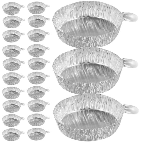 ZKSNART Aluminum Foil Weighing Dish Small Lab Sample Tray with Handle Disposable Weighing Plate for Dispensing Storage Food Processing Evaporating Drying 2.55 X 1.96 X 0.39 in 100 pcs