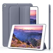 ZKTUYU Case for iPad 6th Generation 2018/iPad 5th Generation 2017 9.7 inch, with Pencil Holder, Auto Sleep/Wake, Soft TPU Back Slim Lightweight Trifold Stand Smart Cover for iPad 9.7 6/5, Purple