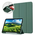 thumbnail image 1 of ZKTUYU iPad 11th/10th Generation Case A16 11 inch/10.9 inch 2025/2022, Slim Stand Protective Cover with Pencil Holder, Support Touch ID, Auto Wake/Sleep, Tti-fold Stand Case, Green, 1 of 8