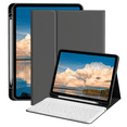 thumbnail image 1 of ZKTUYU for iPad (A16) 11th 10th Generation Case with Keyboard 11 inch 2025/2022, Detachable Bluetooth Keyboard, Smart Stand Folio Cover with Pencil Holder for iPad 10th Gen 10.9 inch, (Black), 1 of 8