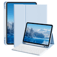 thumbnail image 1 of ZKTUYU for iPad (A16) 11th 10th Generation Case with Keyboard 11 inch 2025/2022, Detachable Bluetooth Keyboard, Smart Stand Folio Cover with Pencil Holder for iPad 10th Gen 10.9 inch, (Blue), 1 of 8