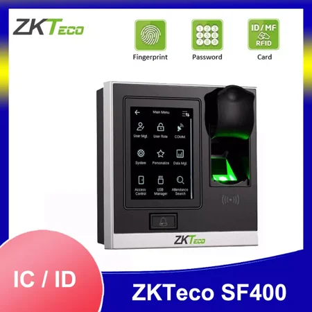 ZKTeco SF400 TCP/IP Fingerprint Time Attendance And Door Access Control System
